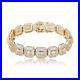 3AAA+ CZ Hop Hip Ice Out Baguette Miami Cuban Chain Bracelet 13mm 7In