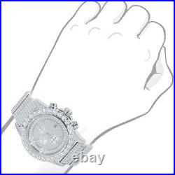 45MM 3AAA+ CZ Hop Hip Ice Out Full Bling Metal Luxury Stainless Steel Watch