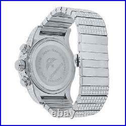 45MM 3AAA+ CZ Hop Hip Ice Out Full Bling Metal Luxury Stainless Steel Watch