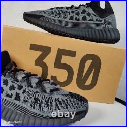 Adidas Yeezy Onyx 350 V2 CMPCT Men US 12 Slate Onyx Black Grey Boost Sport Mesh