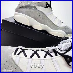 Air Jordan 6 Rings Men's US 13 Sail White Black Cool Grey Nike Retro Sport Style