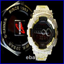 Authentic G-Shock G Shock Custom Men's Simulated White Diamond Watch GD-100 New