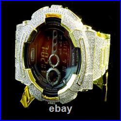 Authentic G-Shock G Shock Custom Men's Simulated White Diamond Watch GD-100 New