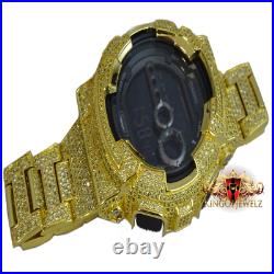 Canary Full Icy Custom Men's Authentic G-Shock Simulated Diamond Watch GD100