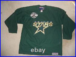 Dallas Stars CCM Hockey Jersey Center Ice XL Practice Style Green Mint Air-Knit