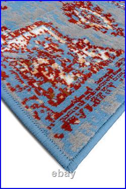 Distressed Bohemian Transitional Moroccan Oriental Rug 512