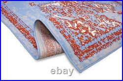 Distressed Bohemian Transitional Moroccan Oriental Rug 512