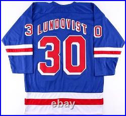 Henrik Lundqvist Unsigned Rangers On-Ice Style Custom Stitched Jersey (Size XL)