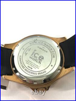 Ice watch quartz watch/ice style black/analog/rubber/BLK/BLK/IS. BKR. B. S #WPBSVY