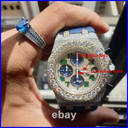 Iced Out Men's Watch Bling Hip Hop Style Watches for Birthday Gift