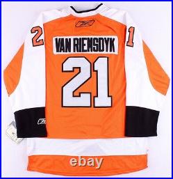 James Van Riemsdyk Unsigned On-Ice Style Custom Stitched Flyers Jersey Size XL