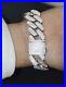MOISSANITE Hip Hop Fully Iced Real Miami Cuban Link Bracelet 925 Silver 14mm