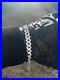 MOISSANITE Real Miami Cuban Prong Link Iced Hip Hop 925 Silver Bracelet