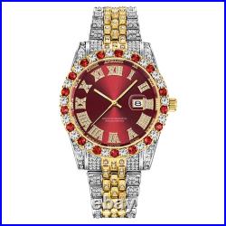 Man Watch Hip Hop Watchs Mens Fashion Colorful Watch Iced