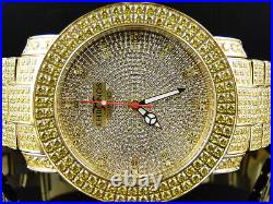 Mens New Canary Iced Bezel Khronos Jojino Joe Rodeo Genuine Diamond Watch