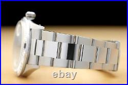 Mens Rolex Datejust Ice Blue Diamond Sapphire 18k White Gold Steel Watch