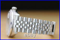Mens Rolex Datejust Ice Blue Roman 18k Gold Diamond Sapphire & Steel Watch