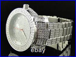 Mens White Ice 2 Row Bezel Khronos Jojino Joe Rodeo Genuine Diamond Watch