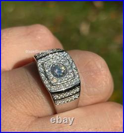Mini Watch Style VVS Moissanite Iced Out Hip Hop Ring For Unisex 925 Silver