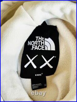 NWT / DEADSTOCK FW22 KAWS x THE NORTH FACE Moonlight Ivory Hoodie Size XS