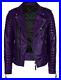 New Men's Purple Leather Jacket Real Soft Lambskin Slim Fit Stylish OutWear Coat