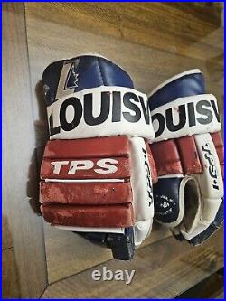 Ny Rangers Vintage Pro Stock 90s Louisville Mark Messier Style Hockey Gloves 14