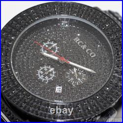 RC&Co Full Iced Out Mens Watch Lab Made CZ Black