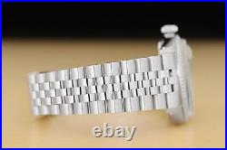 ROLEX MENS DATEJUST ICE BLUE DIAMOND DIAL 18K GOLD STEEL WATCH with ROLEX BAND