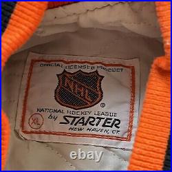 Rare Vintage Philadelphia Flyers Starter Satin Jacket Size XL GUC Classic Style