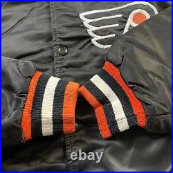 Rare Vintage Philadelphia Flyers Starter Satin Jacket Size XL GUC Classic Style