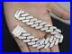 Real Miami Cuban Link Bracelet Iced Solid 925 Sterling Silver MOISSANITE 7.5