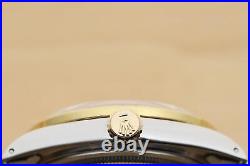 Rolex Mens Datejust 16013 Ice Blue 18k Yellow Gold Steel 2-tone Diamond Watch