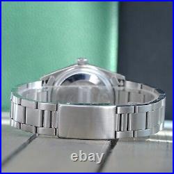 Rolex Mens Datejust Steel Watch Ice Blue Dial Diamond Bezel 36mm 1601 1.80ctw