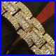 Sky Link Exotic Baguette Iced Out Rollie Style Mens Bracelet