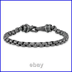 Stainless Steel Vintage 8.5 inch Box Chain Bracelet