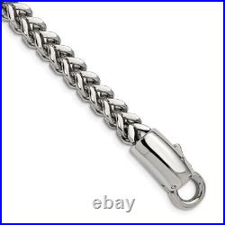 Stainless Steel Vintage 8.5 inch Franco Link Chain Bracelet