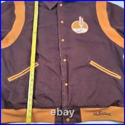 Stall & Dean Desert Rangers Varsity Style Jacket Mens 4XL Coat Quilted Lining