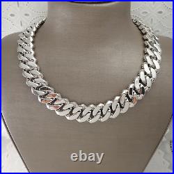The Guu Shop 2 Row 20mm Iced Prong Crystal Cuban Link 20 18K WG Plated Necklace