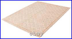Traditional Hand-Knotted Bordered Carpet 8'1 x 10'2 Wool Area Rug