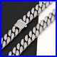 VVS1 Moissanite 18mm Miami Cuban Link iced out Chains, 925 Sterling Silver chains