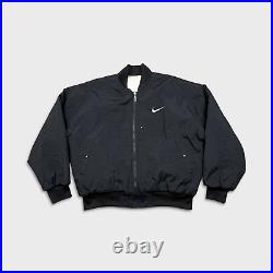 Vintage 90s Nike Mens Adult Big Swoosh Reversible Quilted Bomber Jacket Large