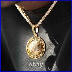 World Is Yours MOISSANITE HIPHOP FULLIY ICED OUT 925 SILVER URABAN STYLE PENDANT
