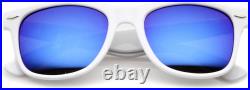 ZeroUV Flat Matte Reflective Flash Color Lens Large Horn Rimmed Style Sunglasses